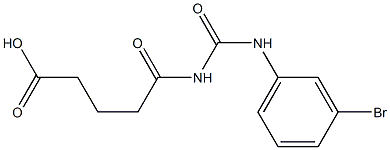 5-{[(3-bromophenyl)carbamoyl]amino}-5-oxopentanoic acid Structure