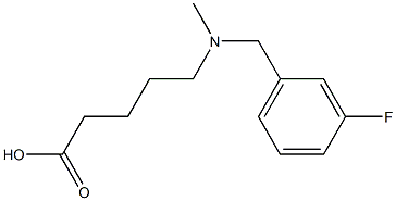 5-{[(3-fluorophenyl)methyl](methyl)amino}pentanoic acid Structure
