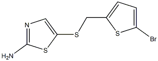5-{[(5-bromothien-2-yl)methyl]thio}-1,3-thiazol-2-amine Structure