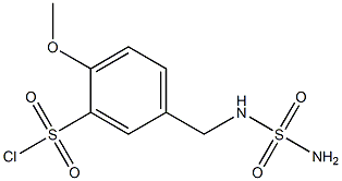 5-{[(aminosulfonyl)amino]methyl}-2-methoxybenzenesulfonyl chloride 구조식 이미지