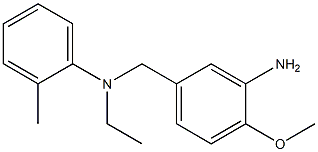 5-{[ethyl(2-methylphenyl)amino]methyl}-2-methoxyaniline 구조식 이미지