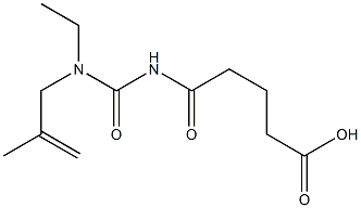 5-{[ethyl(2-methylprop-2-en-1-yl)carbamoyl]amino}-5-oxopentanoic acid 구조식 이미지