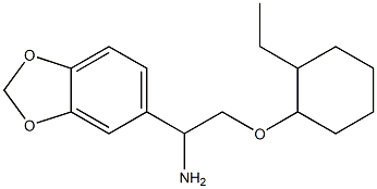 5-{1-amino-2-[(2-ethylcyclohexyl)oxy]ethyl}-2H-1,3-benzodioxole Structure