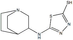 5-{1-azabicyclo[2.2.2]octan-3-ylamino}-1,3,4-thiadiazole-2-thiol 구조식 이미지