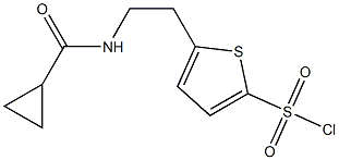 5-{2-[(cyclopropylcarbonyl)amino]ethyl}thiophene-2-sulfonyl chloride Structure