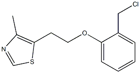 5-{2-[2-(chloromethyl)phenoxy]ethyl}-4-methyl-1,3-thiazole 구조식 이미지