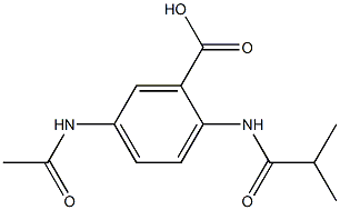 5-acetamido-2-(2-methylpropanamido)benzoic acid 구조식 이미지