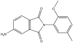 5-amino-2-(2-methoxy-5-methylphenyl)-2,3-dihydro-1H-isoindole-1,3-dione 구조식 이미지