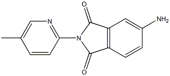 5-amino-2-(5-methylpyridin-2-yl)-2,3-dihydro-1H-isoindole-1,3-dione 구조식 이미지