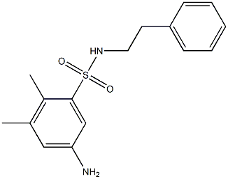 5-amino-2,3-dimethyl-N-(2-phenylethyl)benzene-1-sulfonamide Structure