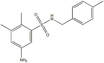 5-amino-2,3-dimethyl-N-[(4-methylphenyl)methyl]benzene-1-sulfonamide 구조식 이미지