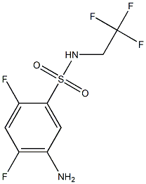 5-amino-2,4-difluoro-N-(2,2,2-trifluoroethyl)benzene-1-sulfonamide Structure