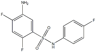 5-amino-2,4-difluoro-N-(4-fluorophenyl)benzene-1-sulfonamide Structure