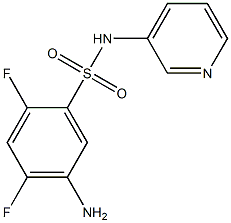 5-amino-2,4-difluoro-N-(pyridin-3-yl)benzene-1-sulfonamide 구조식 이미지
