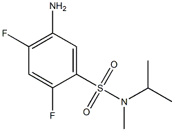 5-amino-2,4-difluoro-N-methyl-N-(propan-2-yl)benzene-1-sulfonamide 구조식 이미지