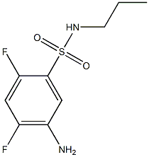 5-amino-2,4-difluoro-N-propylbenzene-1-sulfonamide 구조식 이미지