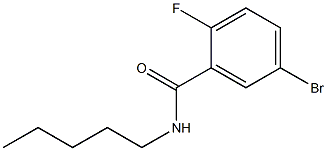 5-bromo-2-fluoro-N-pentylbenzamide 구조식 이미지