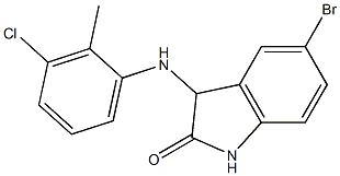 5-bromo-3-[(3-chloro-2-methylphenyl)amino]-2,3-dihydro-1H-indol-2-one 구조식 이미지