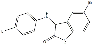 5-bromo-3-[(4-chlorophenyl)amino]-2,3-dihydro-1H-indol-2-one 구조식 이미지