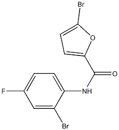 5-bromo-N-(2-bromo-4-fluorophenyl)furan-2-carboxamide Structure