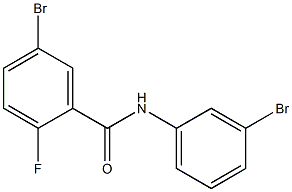5-bromo-N-(3-bromophenyl)-2-fluorobenzamide 구조식 이미지