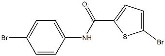 5-bromo-N-(4-bromophenyl)thiophene-2-carboxamide Structure