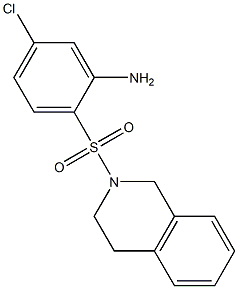 5-chloro-2-(1,2,3,4-tetrahydroisoquinoline-2-sulfonyl)aniline 구조식 이미지