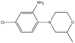 5-chloro-2-(2-methylmorpholin-4-yl)aniline Structure