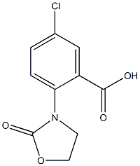 5-chloro-2-(2-oxo-1,3-oxazolidin-3-yl)benzoic acid 구조식 이미지