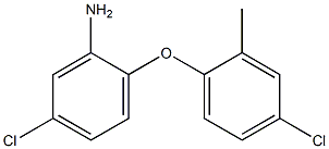 5-chloro-2-(4-chloro-2-methylphenoxy)aniline 구조식 이미지