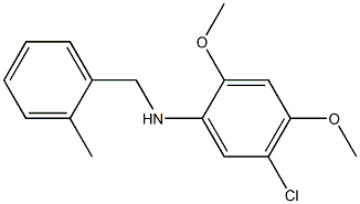 5-chloro-2,4-dimethoxy-N-[(2-methylphenyl)methyl]aniline 구조식 이미지