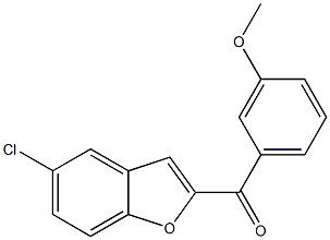 5-chloro-2-[(3-methoxyphenyl)carbonyl]-1-benzofuran 구조식 이미지
