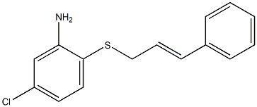 5-chloro-2-[(3-phenylprop-2-en-1-yl)sulfanyl]aniline Structure