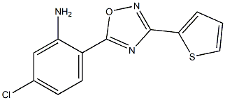 5-chloro-2-[3-(thiophen-2-yl)-1,2,4-oxadiazol-5-yl]aniline 구조식 이미지