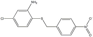 5-chloro-2-{[(4-nitrophenyl)methyl]sulfanyl}aniline Structure