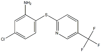 5-chloro-2-{[5-(trifluoromethyl)pyridin-2-yl]sulfanyl}aniline 구조식 이미지