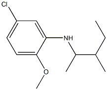 5-chloro-2-methoxy-N-(3-methylpentan-2-yl)aniline Structure