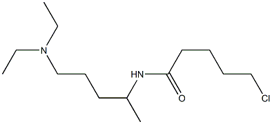 5-chloro-N-[5-(diethylamino)pentan-2-yl]pentanamide Structure