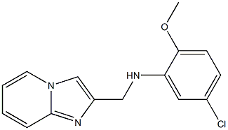 5-chloro-N-{imidazo[1,2-a]pyridin-2-ylmethyl}-2-methoxyaniline 구조식 이미지