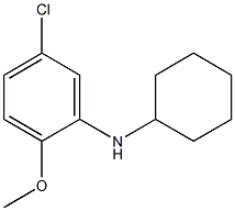 5-chloro-N-cyclohexyl-2-methoxyaniline Structure