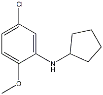 5-chloro-N-cyclopentyl-2-methoxyaniline Structure