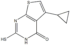 5-cyclopropyl-2-mercaptothieno[2,3-d]pyrimidin-4(3H)-one Structure