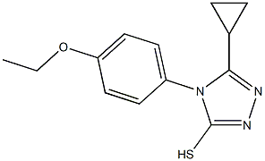 5-cyclopropyl-4-(4-ethoxyphenyl)-4H-1,2,4-triazole-3-thiol 구조식 이미지