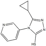5-cyclopropyl-4-(pyridin-3-yl)-4H-1,2,4-triazole-3-thiol 구조식 이미지