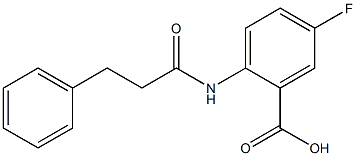 5-fluoro-2-(3-phenylpropanamido)benzoic acid 구조식 이미지