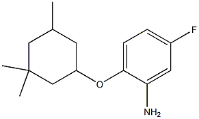 5-fluoro-2-[(3,3,5-trimethylcyclohexyl)oxy]aniline Structure