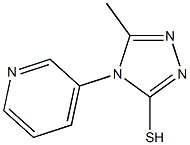 5-methyl-4-(pyridin-3-yl)-4H-1,2,4-triazole-3-thiol Structure