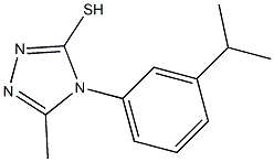 5-methyl-4-[3-(propan-2-yl)phenyl]-4H-1,2,4-triazole-3-thiol Structure