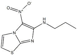 5-nitro-N-propylimidazo[2,1-b][1,3]thiazol-6-amine 구조식 이미지