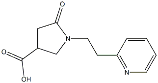 5-oxo-1-(2-pyridin-2-ylethyl)pyrrolidine-3-carboxylic acid 구조식 이미지